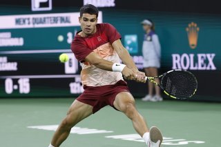Carlos Alcaraz en est à 16 succès d'affilée à Indian Wells KEYSTONE/EPA/JOHN G. MABANGLO